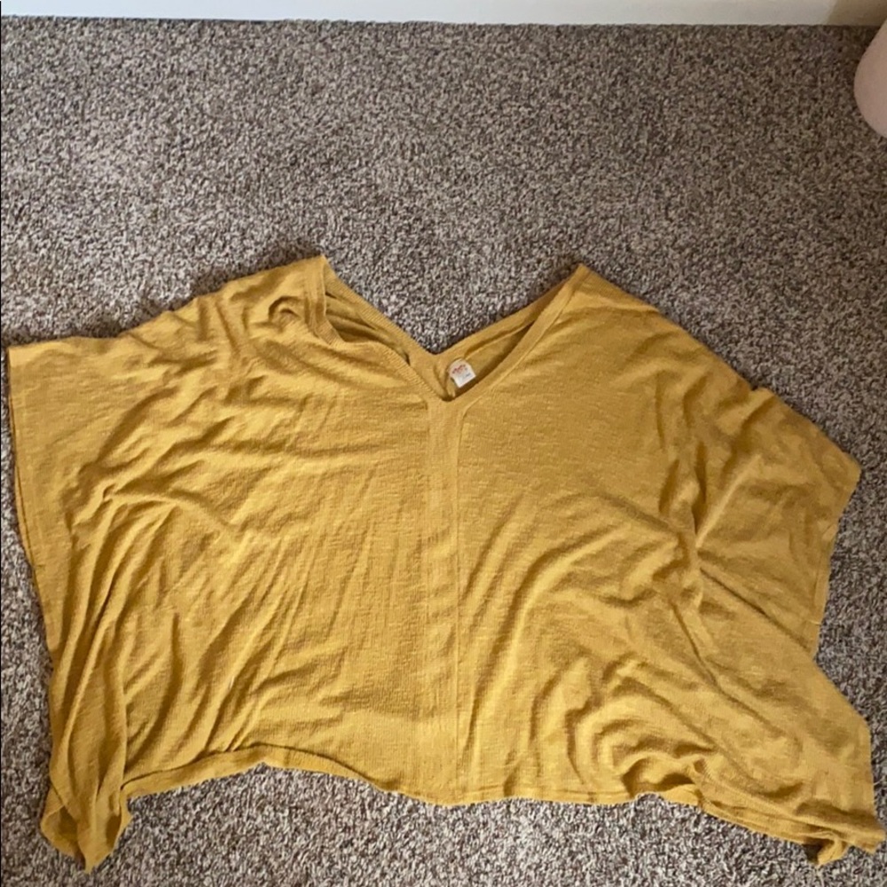 Mustard wide arm shirt